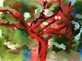 Red Tree by Annie Bromham